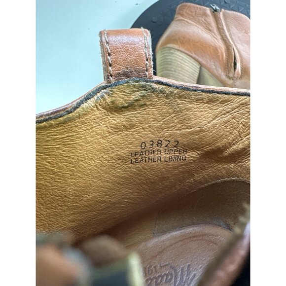 Madewell Brown Leather Zip Ankle Boots Women Size 6 Style 03822 - Picture 9 of 10